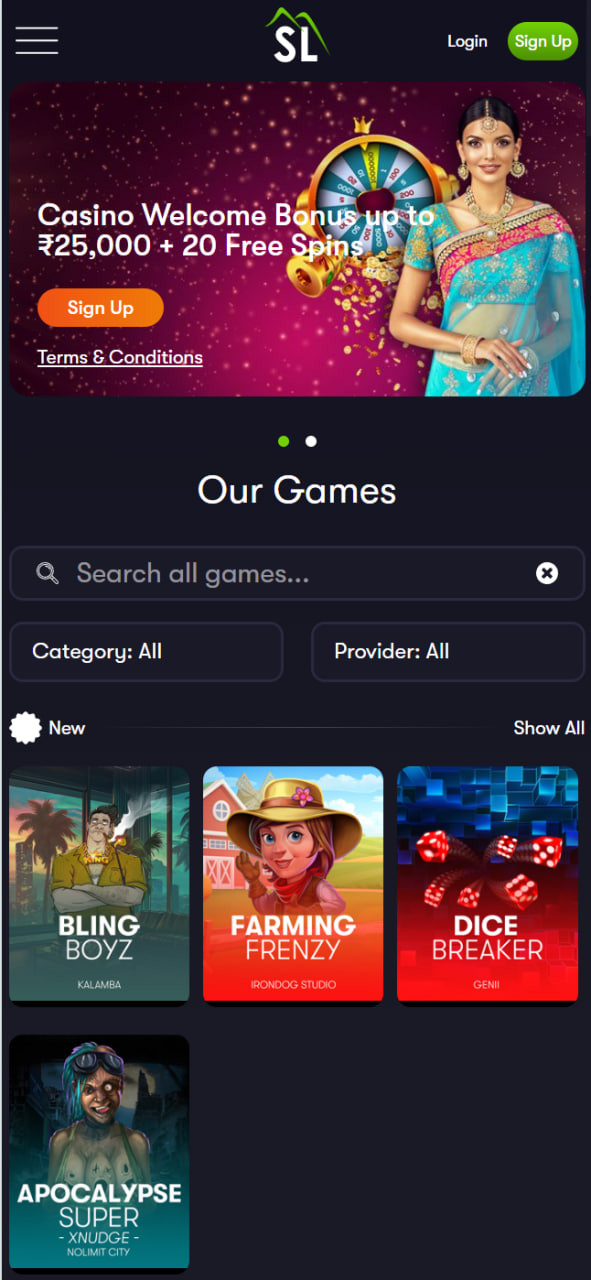 This image is app homepage image of best online betting app in India
